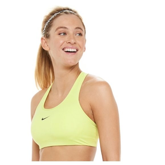 lime green nike sports bra